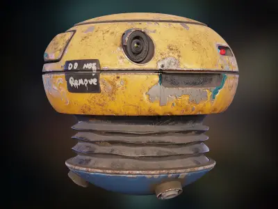 Hovering Drone Robot - Game Ready Character Low-poly 3D model