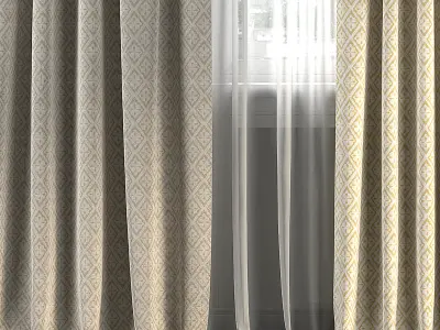 Curtain Set 256 3D model