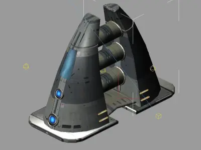 Star Alliance - Pavement Small Object 01 3D model