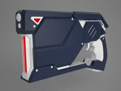 Sci-Fi Laser Hand Gun 3D model