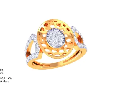  Women Ring MTL 3dm STL OBJ FBX Details 3D print model 2
