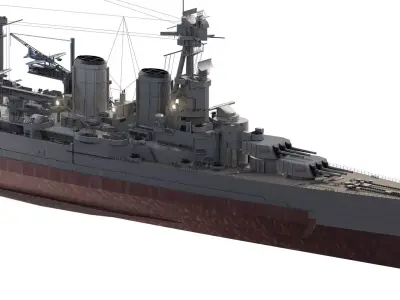 US NAVY BattleCruiser USS Columbus 3D model