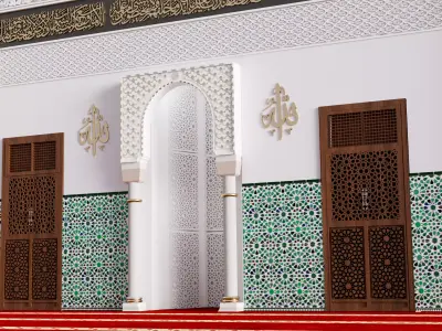 Mihrab Mosque 3D model