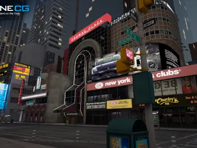 NYC Broadway V2 3D model