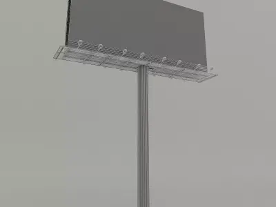 Big Billboard Low-poly 3D model