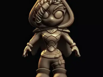 Senna  League of legends sentinels of light 3D print model