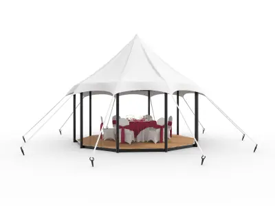 Party Tent  01 3D model