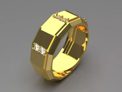 man jewelry ring mr0049 3D print model