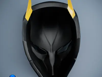 Cyber Cat Sci-fi Mask 3D print model