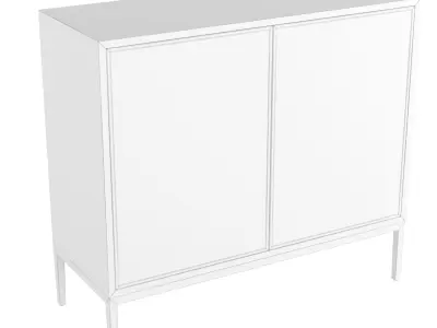 Homary-Modern Black Buffet 3D model