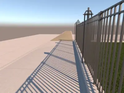 Security Fence 3D model