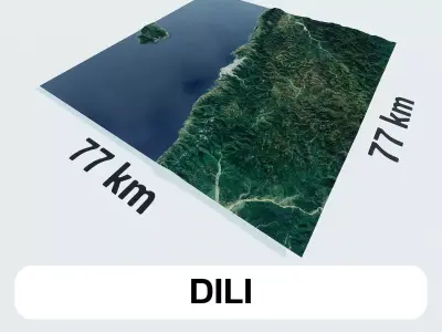 Dili Timor-Leste City Landscape 3D Model 3D model