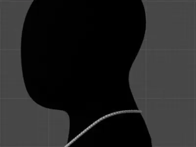 Discover the Magic of Digital Art cuban chain Low-poly 3D model