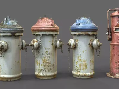 Fire Hydrant Utilities 3D model