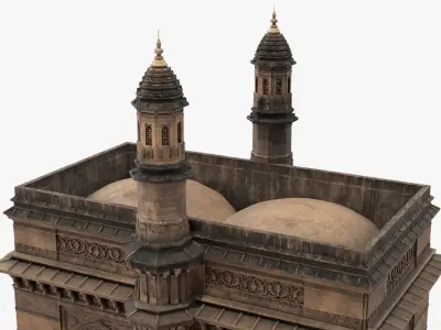  Fortified Landmark Building with Twin Domes 