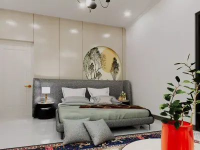 Modern Villa with Full Interior  Exterior   3D model