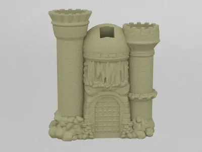 Skull Castle 3D print model