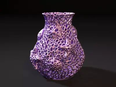 Ocean Vase Voronoi 3D print model