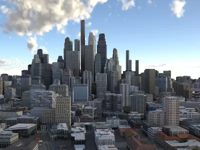 City 70 Low-poly 3D model
