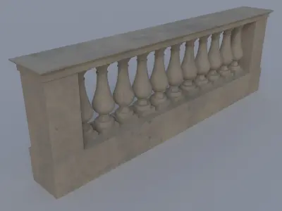 FencewindowStoneA 3D model