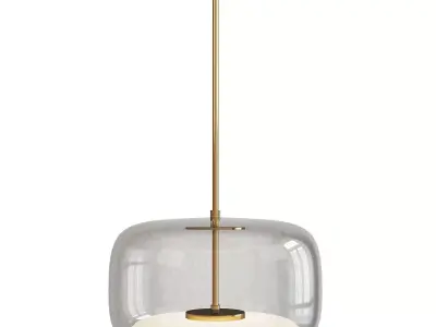 Enkel LED Pendant Light Low-poly 3D model