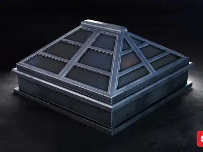 Skylight Window Low-poly 3D model