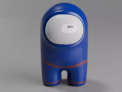 Among Us Character Lowpoly Low-poly 3D model