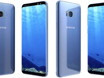 Samsung Galaxy S8 Coral Blue  3D model