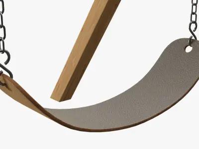 Playground outdoor swing set 01 3D model