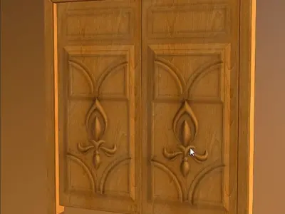 Door 07 Low-poly 3D model