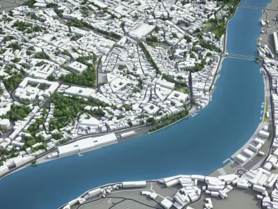 Porto Low-poly 3D model