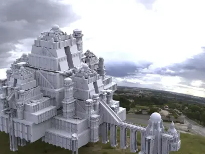Ancient City Complex structure 3D model