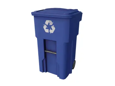 Wheeled Recycling Bin  3D model