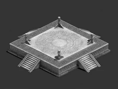 Competition Arena - Athletics - Yantai 03 3D model
