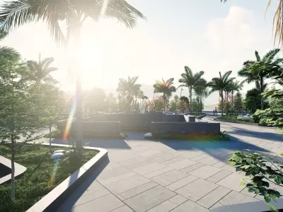 Syrac Park Exterior Design 3D model