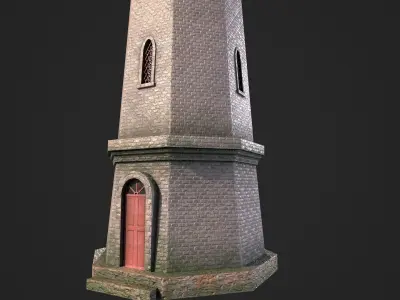 Lighthouse Low-poly 3D model 4