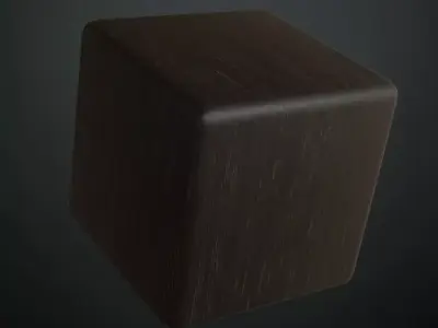 Polished Dark Ebony Wood Surface Texture