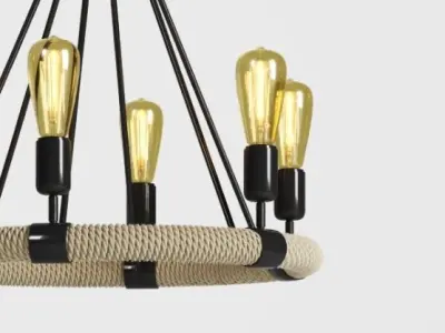 Hanging Lamp LOFT HOUSE P-73-6 3D model
