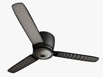 Pottery barn Embrace Ceiling Fan Brushed Nickel 3D model
