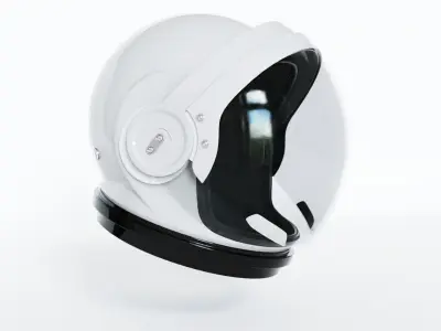 Astronaut Space Helmet - High-Quality 3D Model 3D model