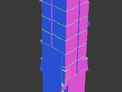 Iso Tower09 Low-poly 3D model