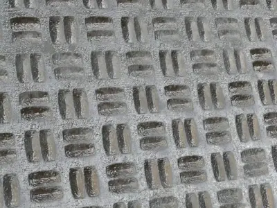 Diamond Metal Plate Nine PBR Seamless Texture