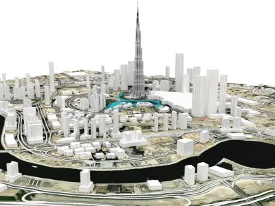Business Bay Dubai United Arab Emirates 3D model