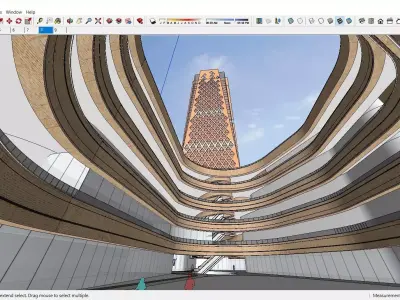 Sketchup Shopping Center E8 3D model