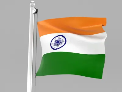 Flag of India 3D model
