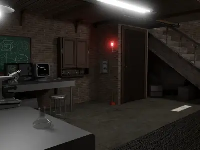 Basement laboratory 3D model
