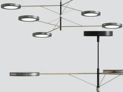 Modern Ceiling Chandelier 3D model