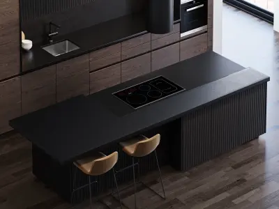 Modern kitchen 7 3D model