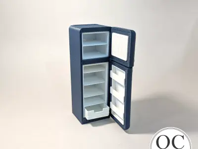 Dollhouse Fridge  - Model Kitchen - 1 12 Scale Doll Accessories 3D print model