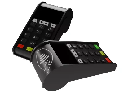 Pos Terminal Low-poly 3D model